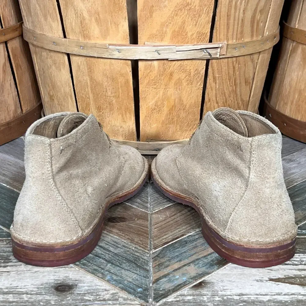 Trask Brady Tan Suede Brick Vibram Outsole Desert Chukka Boots Mens Size 8