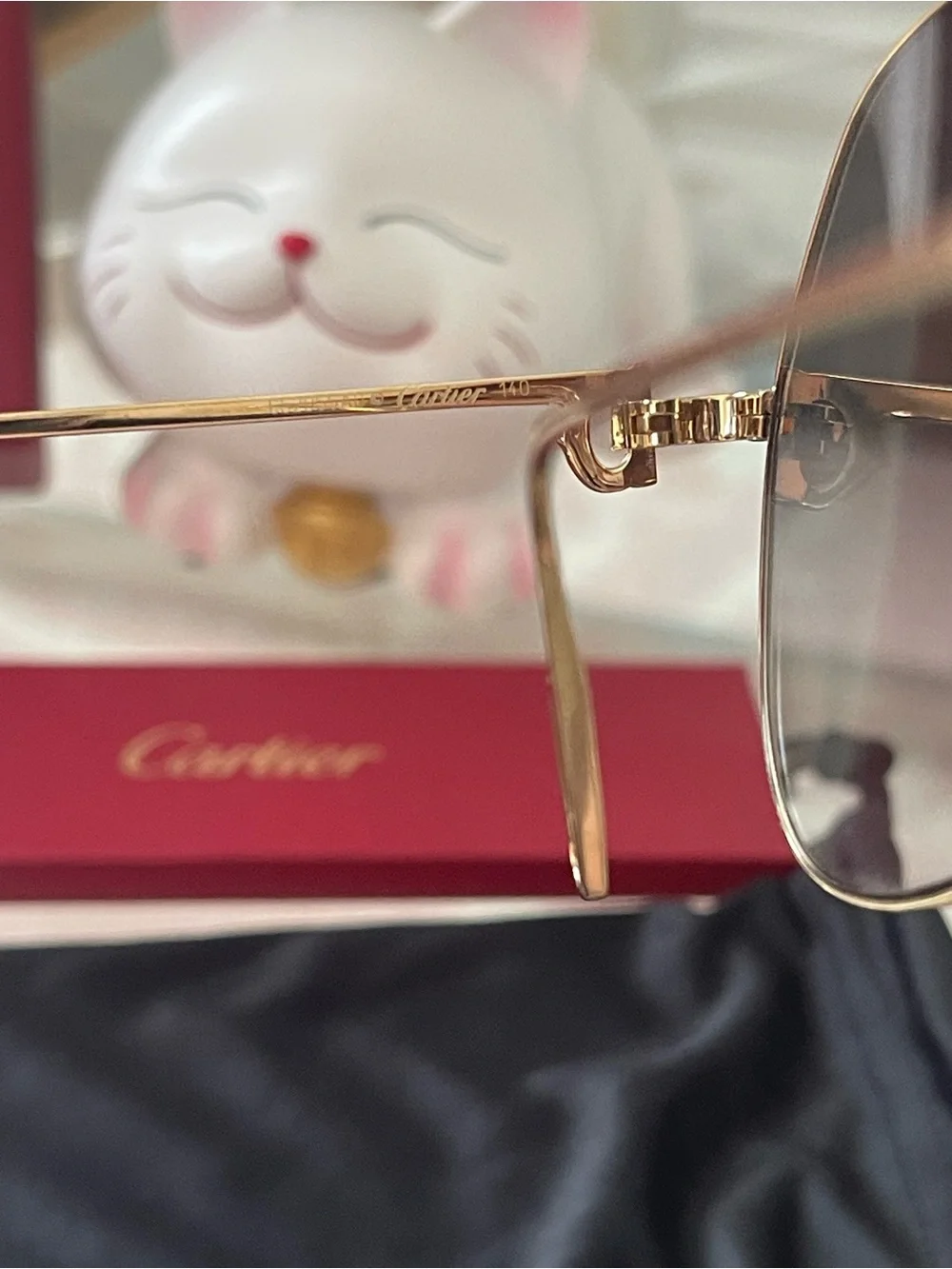 NWT Cartier Premiere de Grey Pilot Unisex Sunglasses