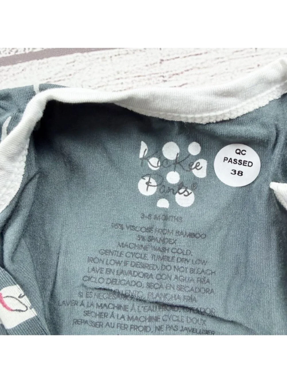 KicKee Pants Baby Footed Pajamas Dog Tree Print Holiday Bamboo NWT 3-6 Months