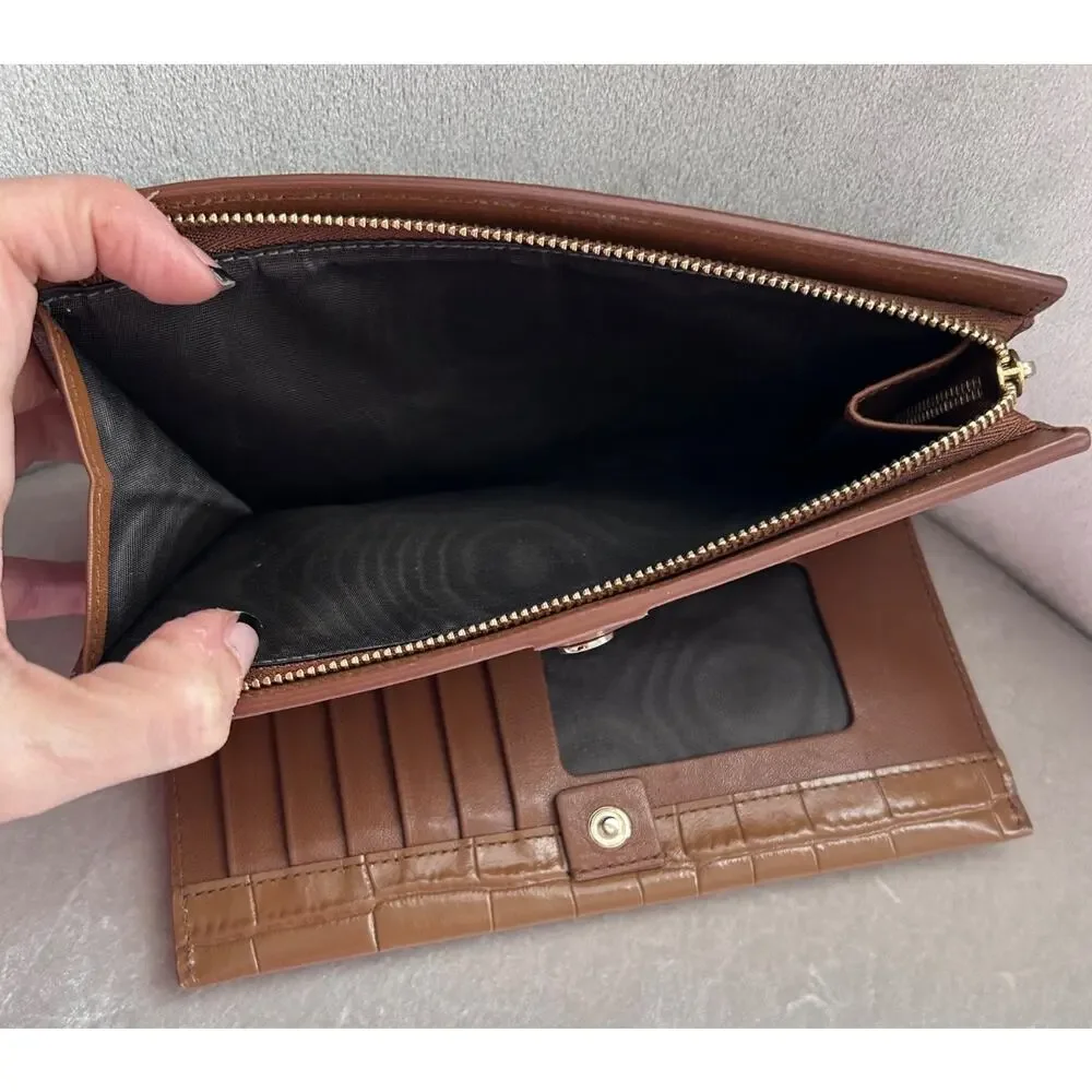 Furla alligator embossed