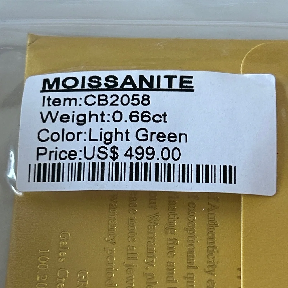 Moissanite classic triple