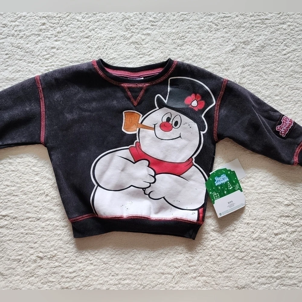 NEW Frosty the Snowman Toddler unisex CrewneckHoliday Sweatshirt size 18 month