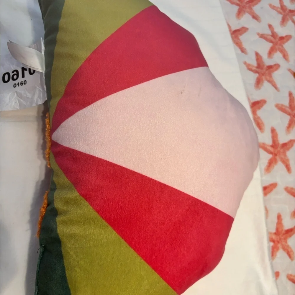 Two Turkey Pillows - Red, Orange, Green