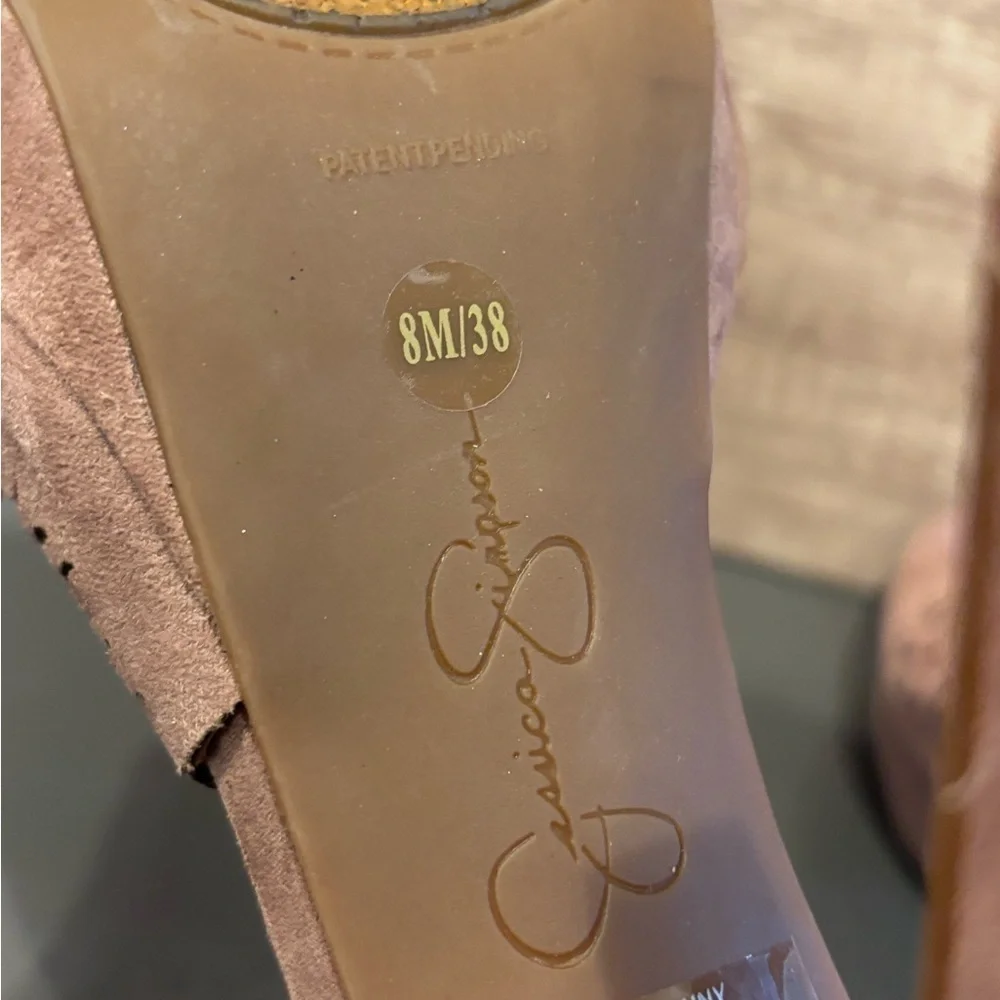 Jessica Simpson Mauve Cutout Heels