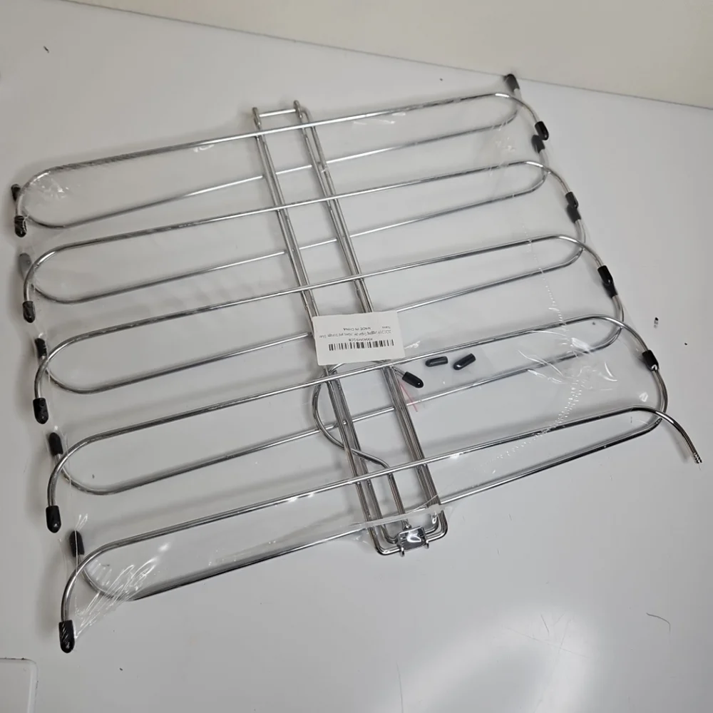 Scarves Belt Ties Organizer Chrome Metal Expandable