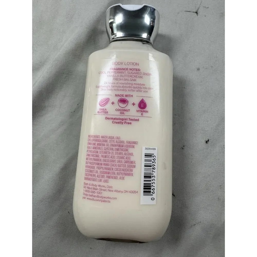 Bath & Body Works Twisted Peppermint Body Lotion 8 Oz Holiday Traditions New