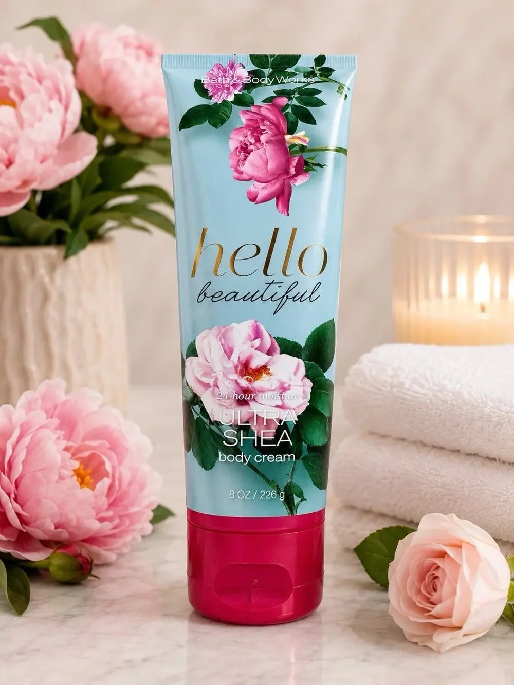 Bath & Body Works Hello Beautiful Ultra Shea Body Cream 8 Oz New