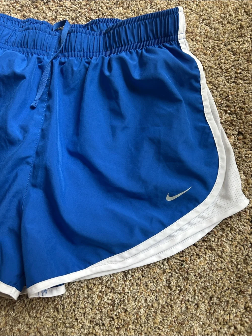 Nike Dri Fit Shorts Running Womens XL  Blue  3 inch  Inseam