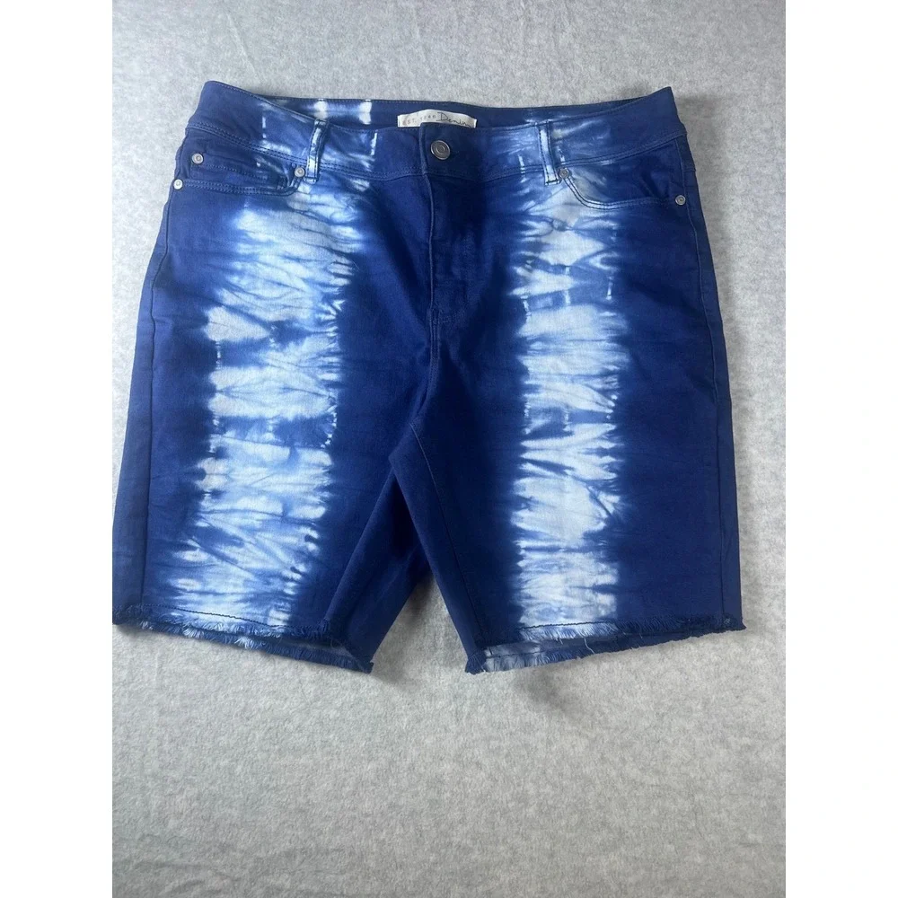 EST.‎ 1946 Denim Womens Shorts Tie Dye Blue Size 14