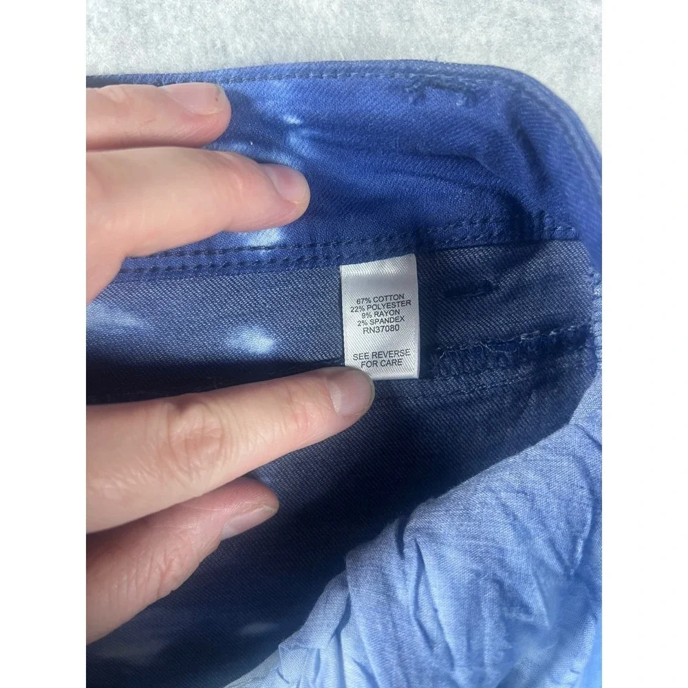 EST.‎ 1946 Denim Womens Shorts Tie Dye Blue Size 14