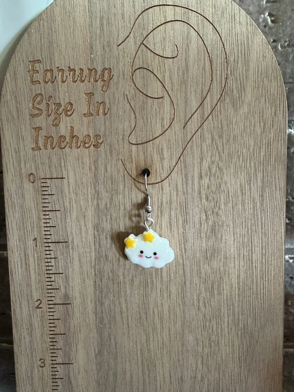 ✨ 5 for $30 Earring Bar ✨ Kawaii Cloud Dangle Earrings with Yellow Stars