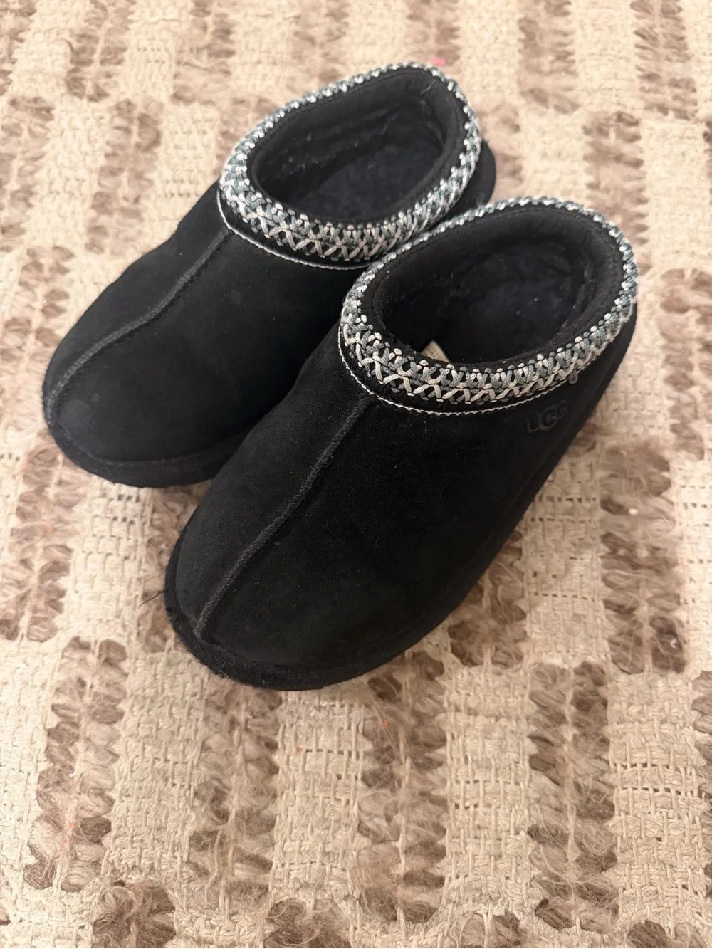 Toddler UGG Black Suede Tazz size 12