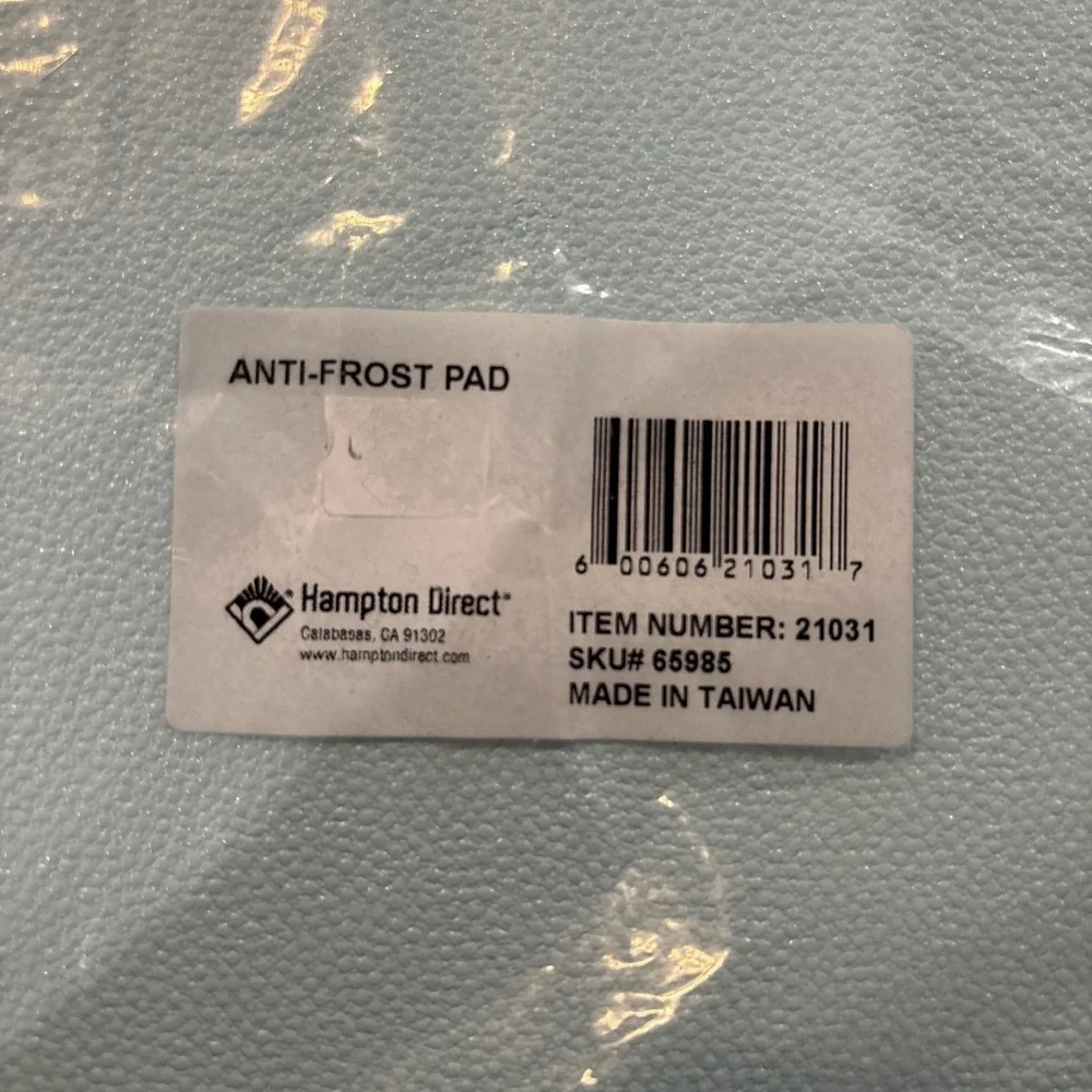 New, no box Hampton Direct~ Anti-Frost Pad (1) 18.5