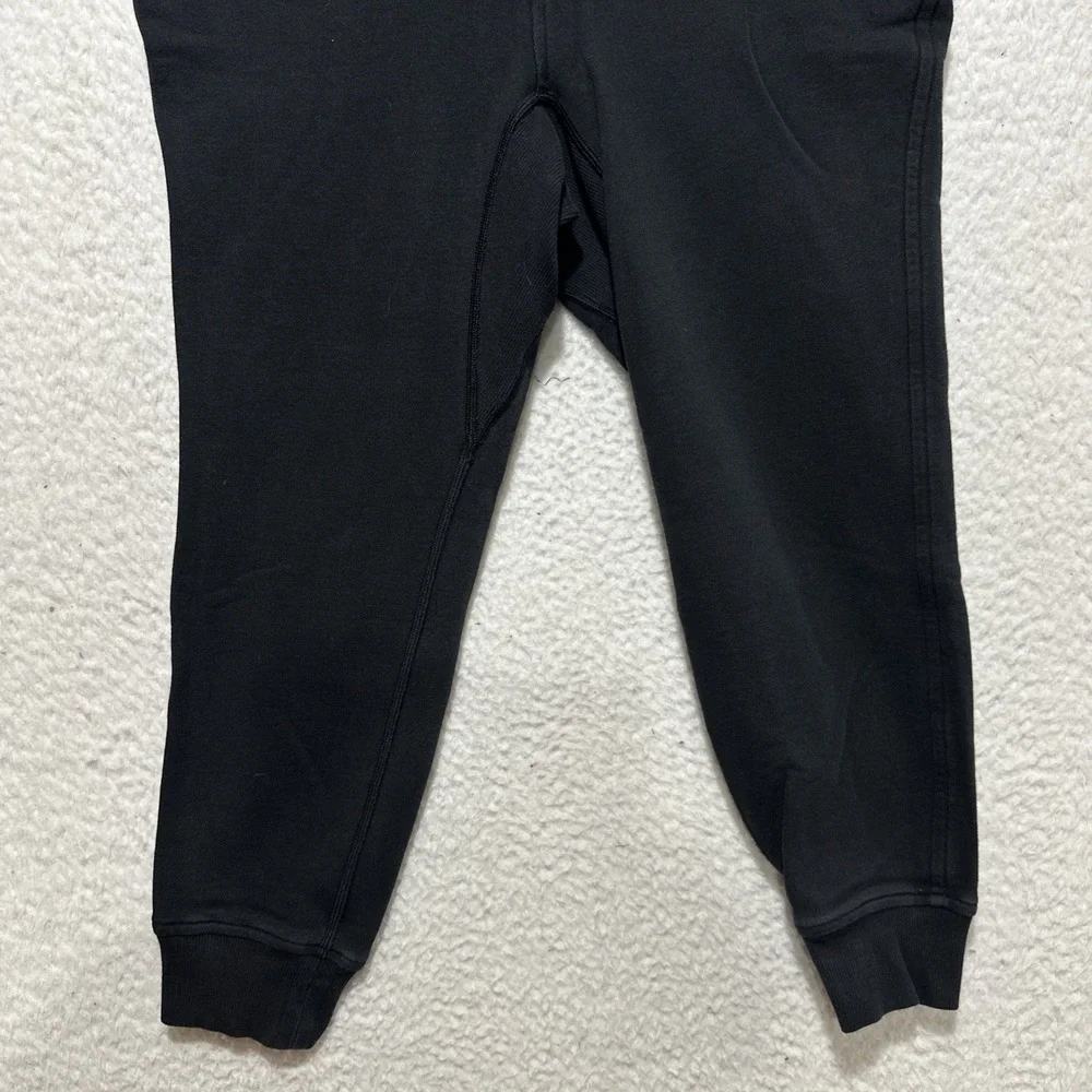 Lululemon Women's Size 4 Scuba High Rise French Terry‎ Jogger Black Pockets Logo