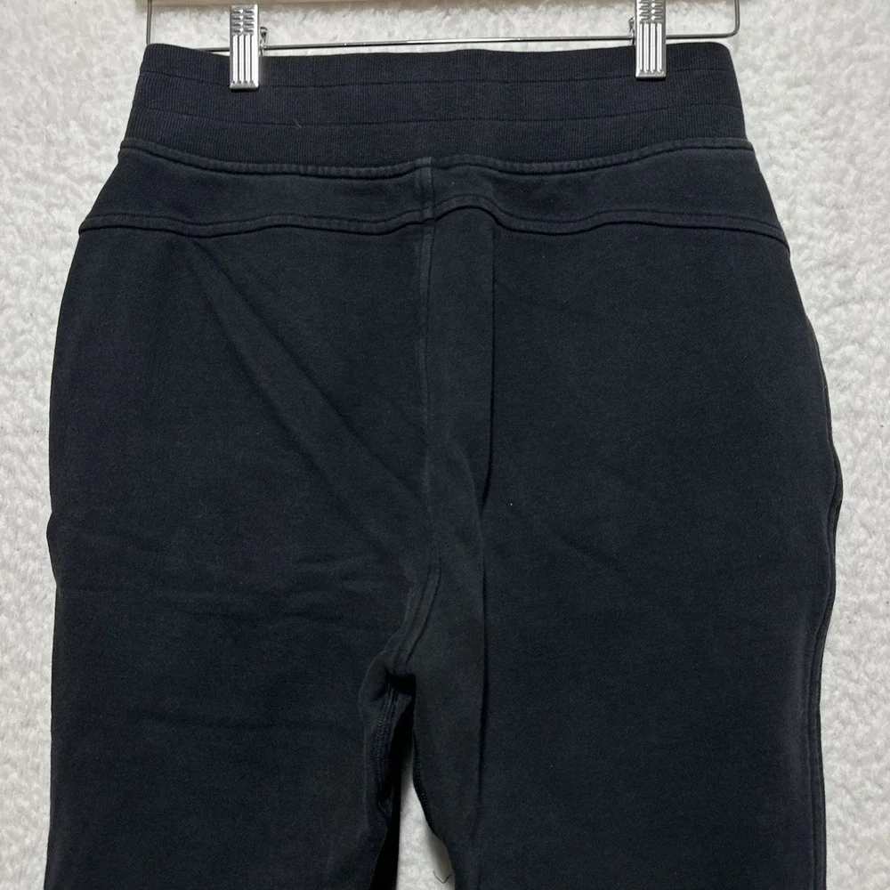 Lululemon Women's Size 4 Scuba High Rise French Terry‎ Jogger Black Pockets Logo