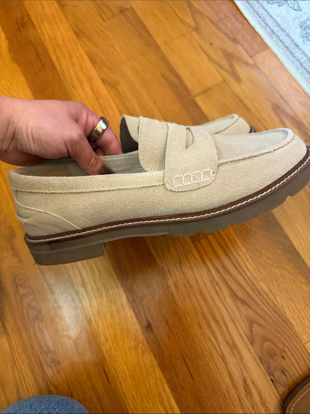 Anne Klein refined suede