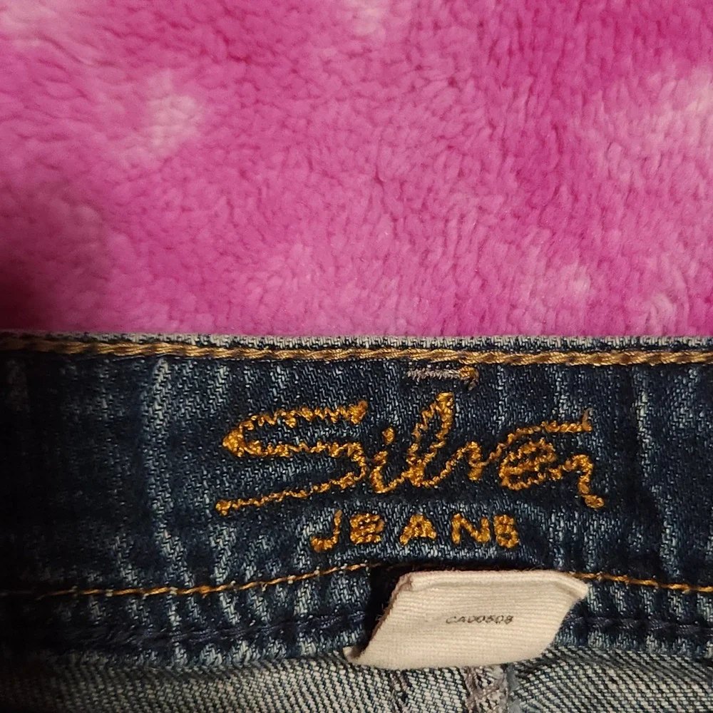 Silver Jeans Pioneer Denim Shorts Womens 29 Medium‎ Wash Low Rise Cuffed
