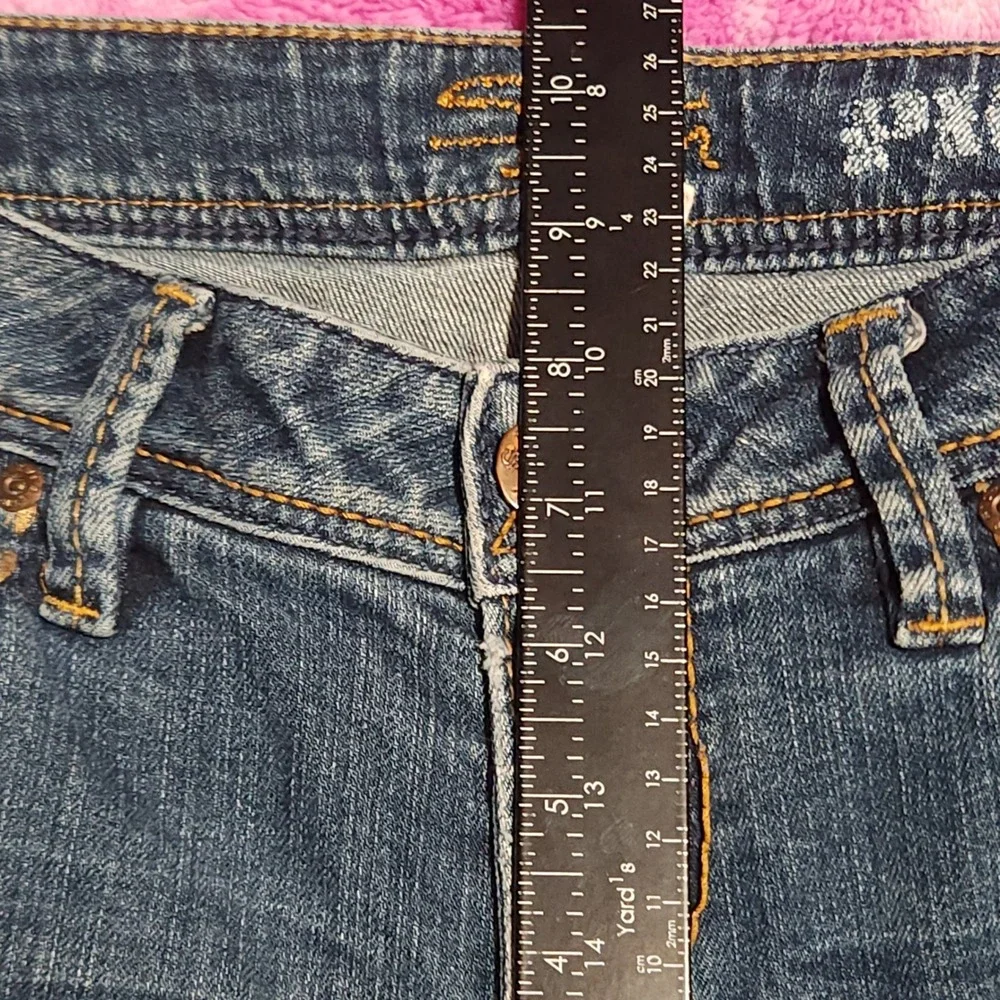 Silver Jeans Pioneer Denim Shorts Womens 29 Medium‎ Wash Low Rise Cuffed