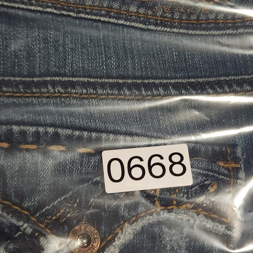 Silver Jeans Pioneer Denim Shorts Womens 29 Medium‎ Wash Low Rise Cuffed
