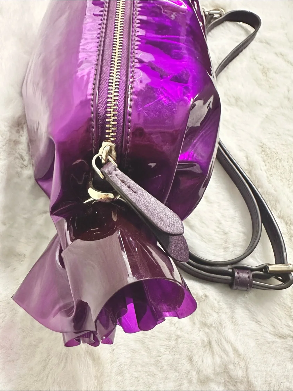 kate spade leather metallic kate