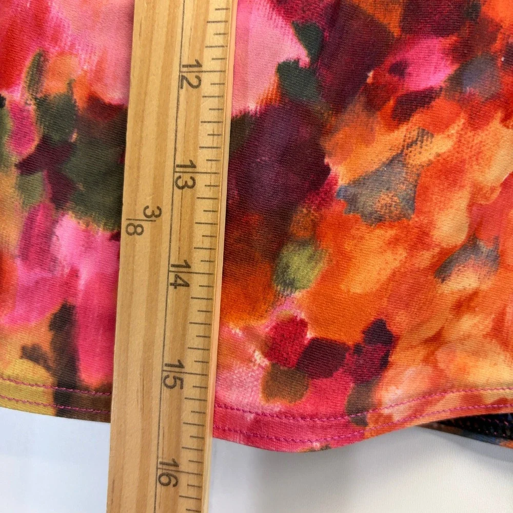 H2O Wear Watercolor Summer Swim Skirt Womens Size M Resortwear Vacation Beach