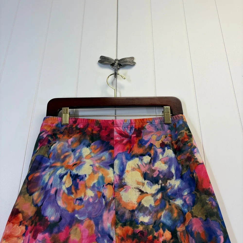 H2O Wear Watercolor Summer Swim Skirt Womens Size M Resortwear Vacation Beach