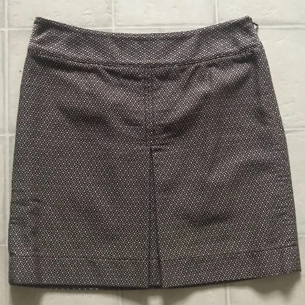 Ann Taylor Loft Tan Kick Pleat Skirt