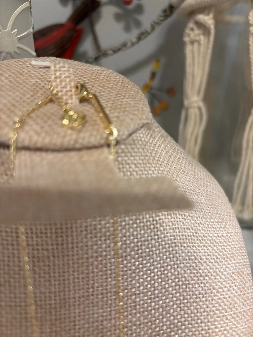 Kendra Scott Gold Necklace with Pink Enamel Bow and Pearl Drop