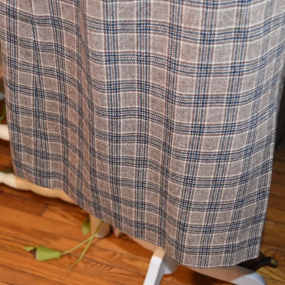 Vintage 1970s Young Pendleton Skirt Portland Oregon Plaid Lined Size Small