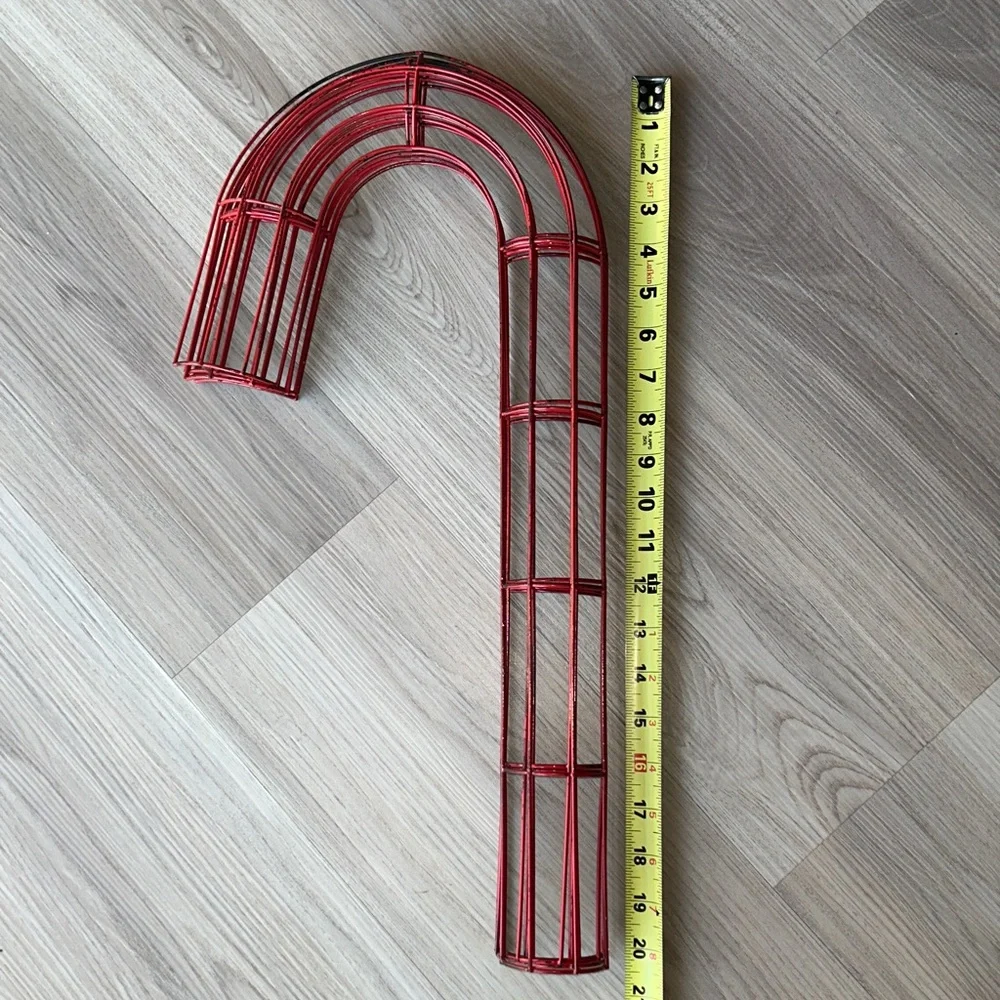 Candy Cane Decoration/Wreaths Wire Red indoor/Outdoor Create Creative DIY