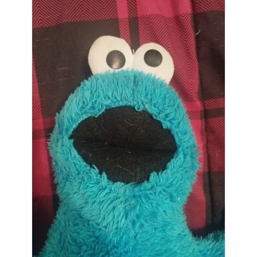 Kohls Cares Cookie Monster Plush Sesame Street Blue Stuffed Animal 15in Toy 2017