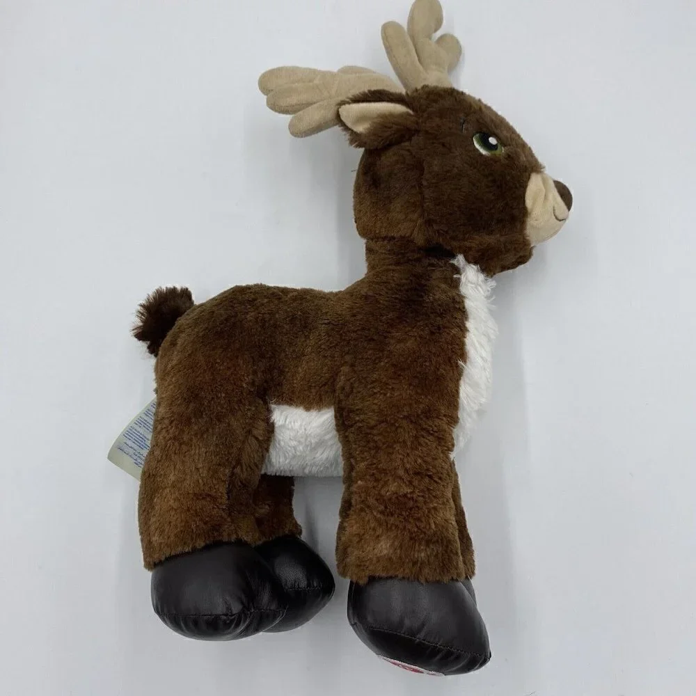 BAB Build-A-Bear Workshop Team Santa Reindeer Plush Stuffed Animal