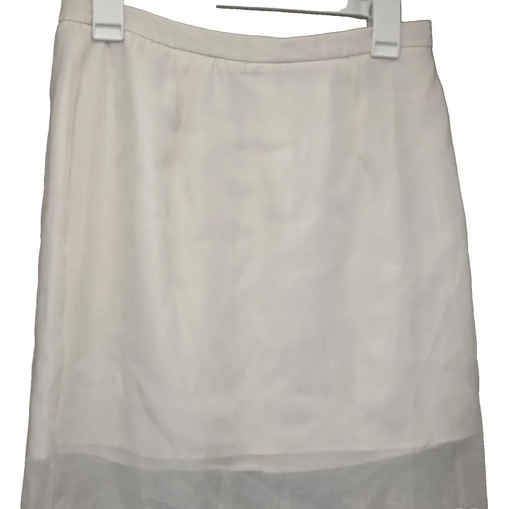 A New Day Cream Ivory Light Weight Skirt Women's Size 6 New