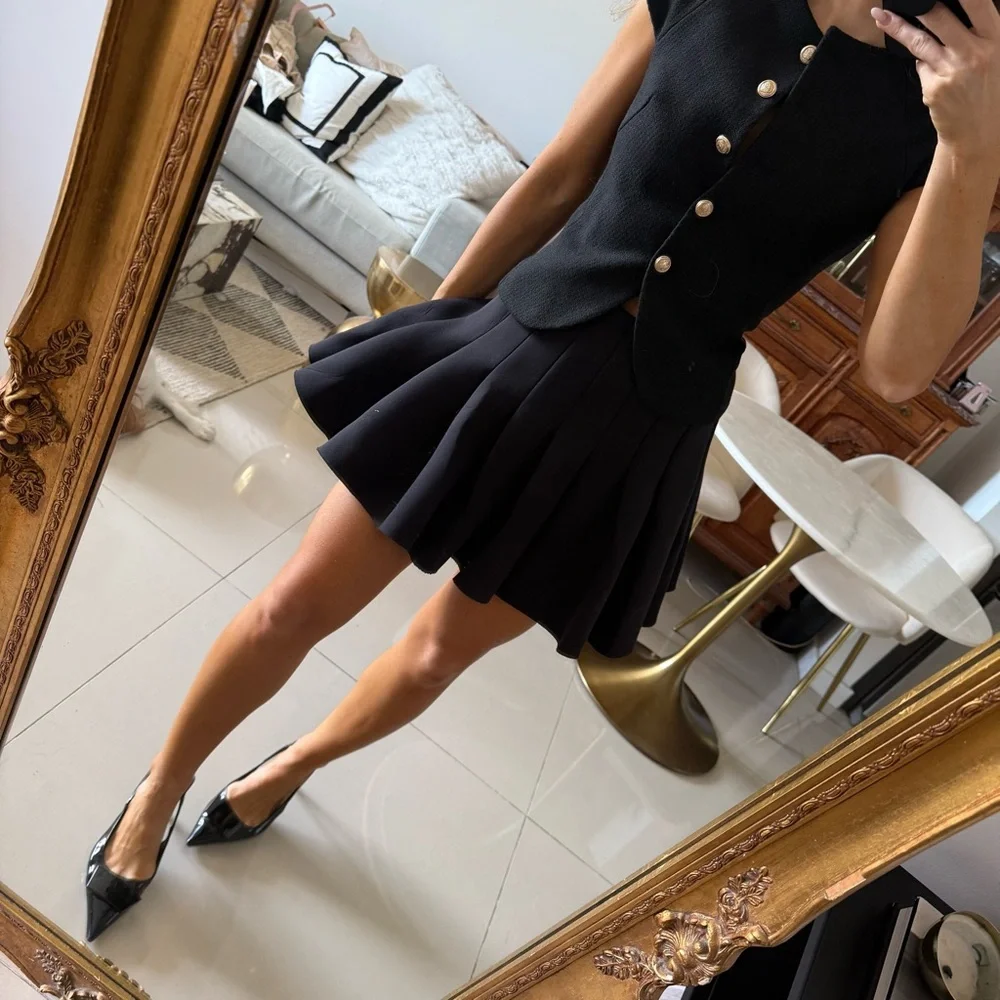 H&M pleated mini