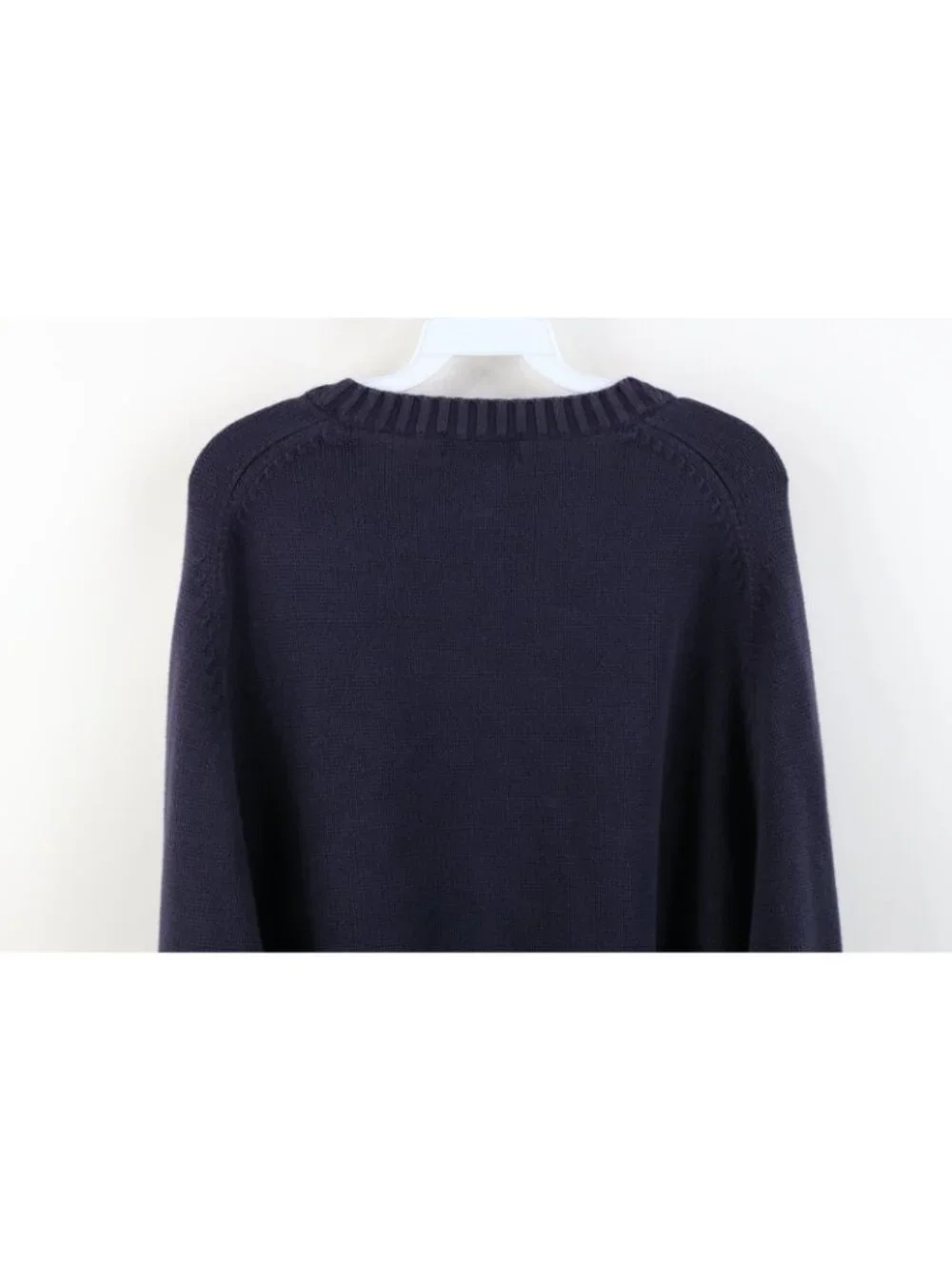Vtg 90s Lands End Mens 2XL Sun Faded University of Michigan Knit Sweater Japan