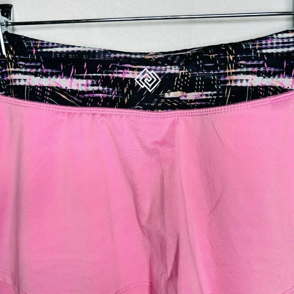 Zelos Skort Pink Size L Tiered Back Golf Tennis Pickleball