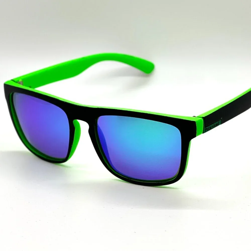 Sports Men Sunglasses Green Mirror Lens Fashion Style Reflective Lentes‎ Gafas