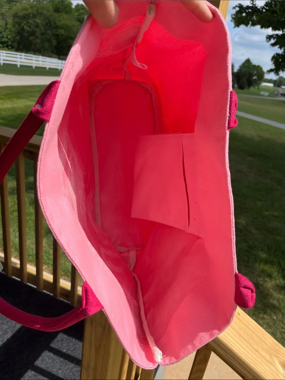Pink Sequin Flamingo Tote Book Bag Farmers Market Tote
