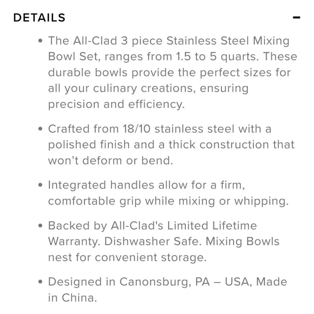 All-Clad all clad