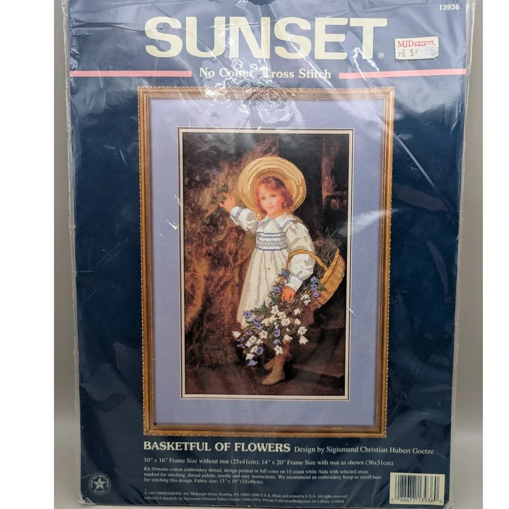 Vintage‎ Sunset Stamped Cross Stitch 