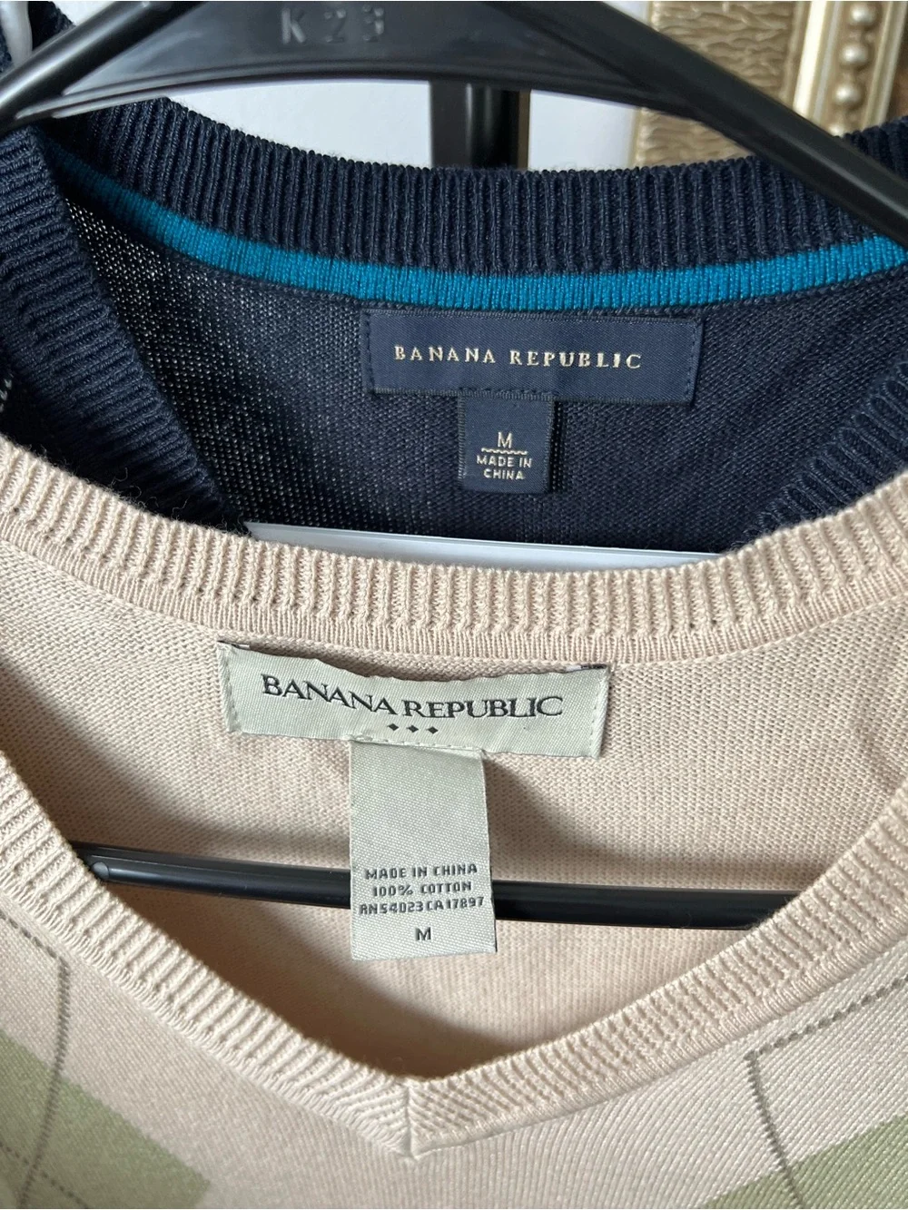 Banana Republic knit neck layer