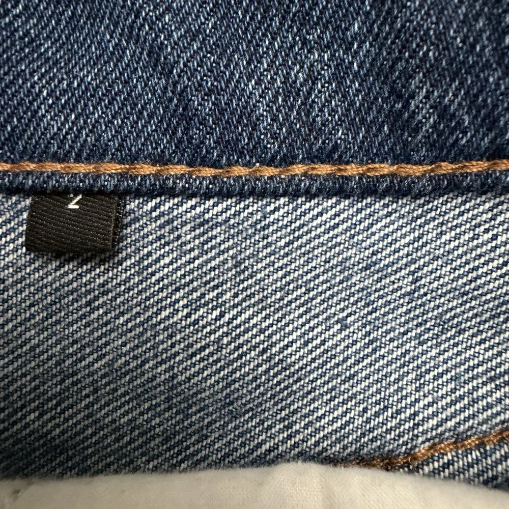 The‎ Kooples Paris Patchwork Denim Mini Skirt Frayed Edge Size 2