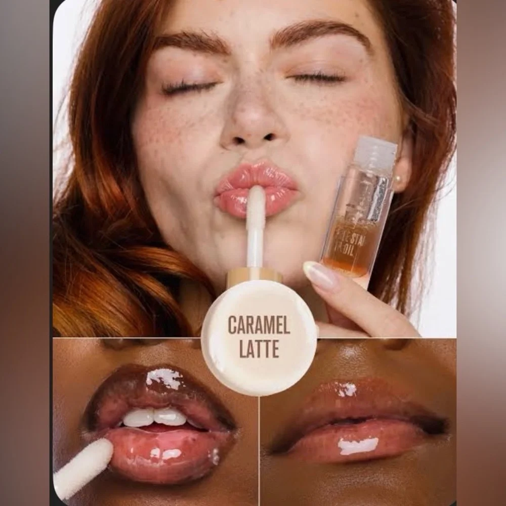 Jeffree CARAMEL LATTE High-Shine Lip Gloss - Nourishing Clear Gloss