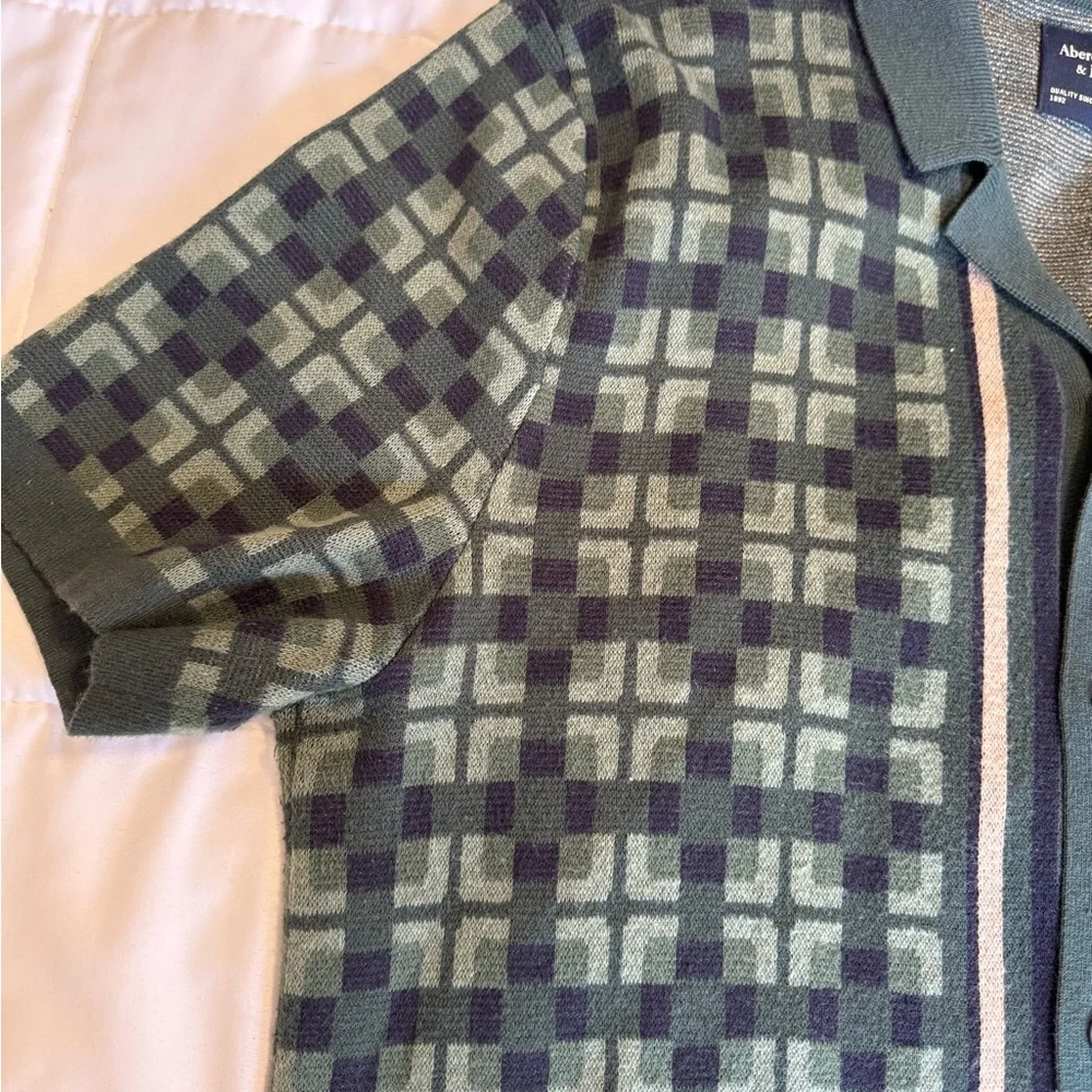 Abercrombie & Fitch check green