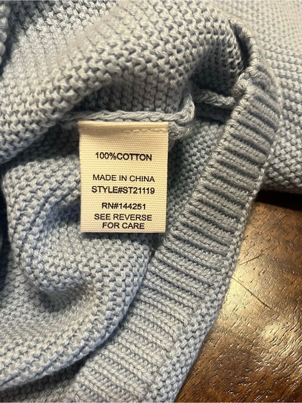 Cozy Light Blue Knit Sweater & Shorts Set