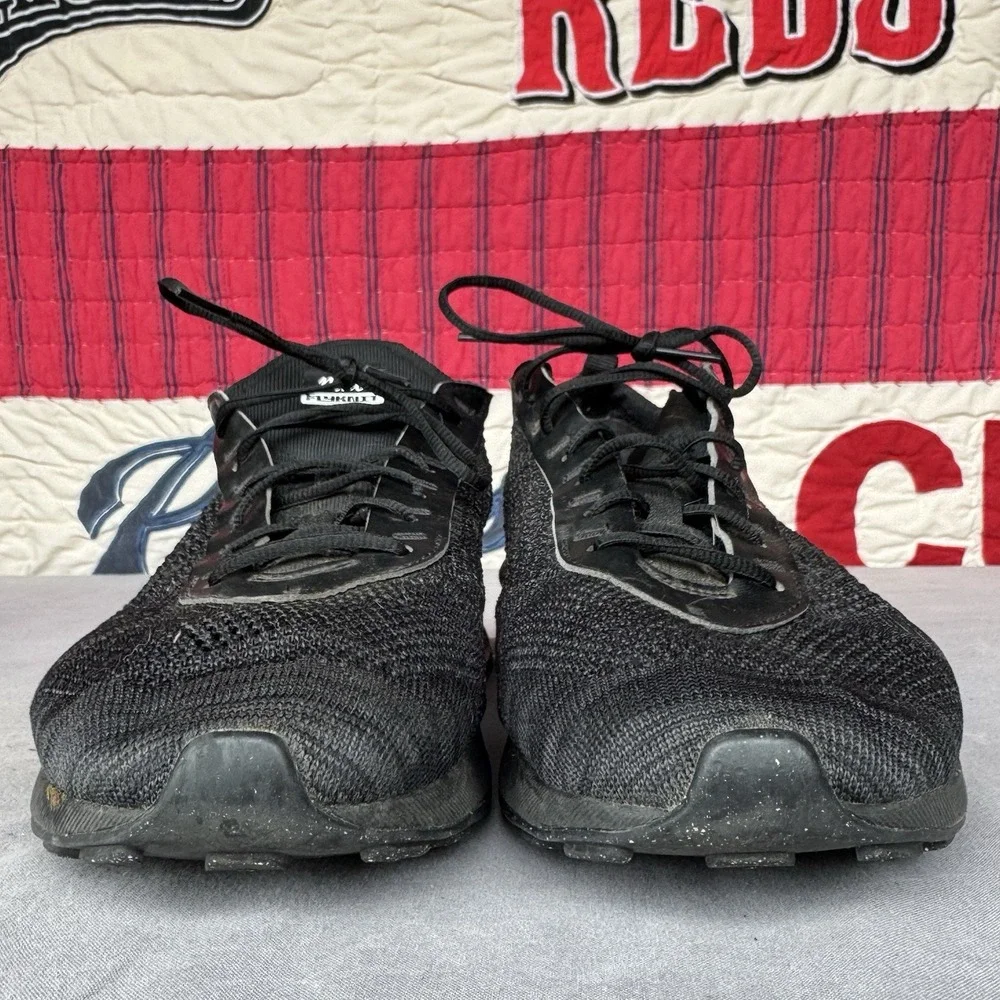 Size 10 - Nike Air Max Flyknit‎ Racer TRIPLE BLACK ANTHRACITE Sneakers Men's