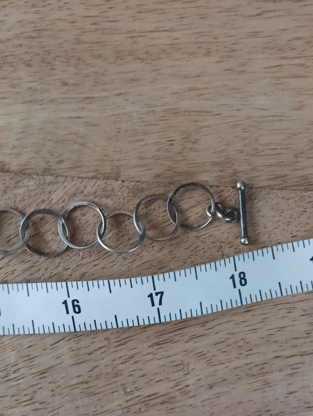 Vintage .925 Silver and Gemstone Asymetrical Necklace Toggle Clasp