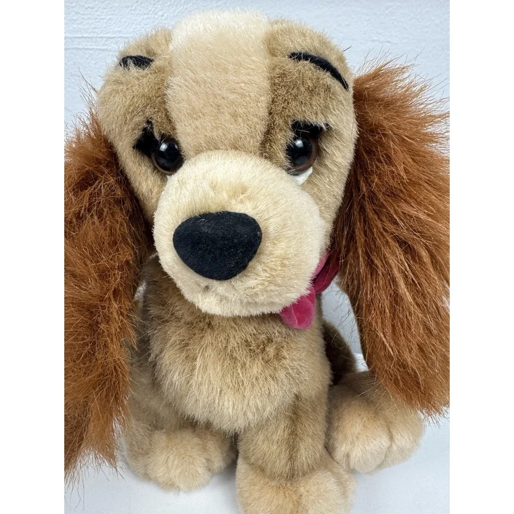 Vtg Disney Lady and the Tramp Lady Plush Dog Cocker Spaniel Stuffed Animal‎ 8