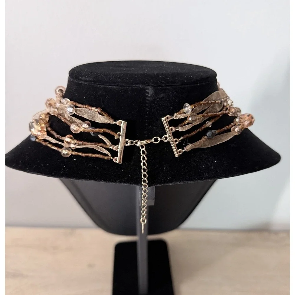 Boho Layered Choker‎ Necklace Romantic Fairycore Cottagecore Statement Jewelry