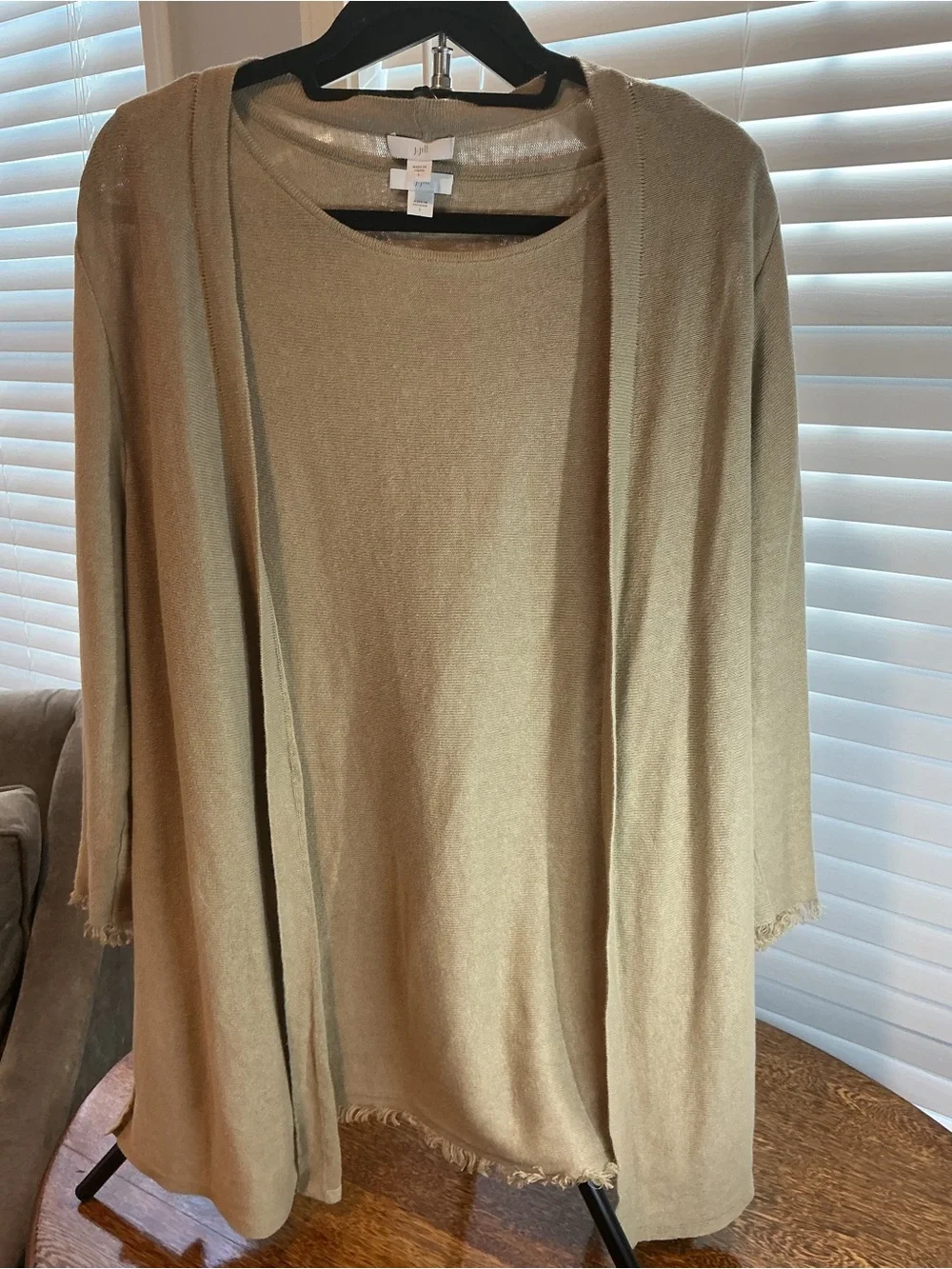 J. Jill knit fringe hem
